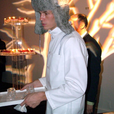 Caterwaiters wore fur caps.