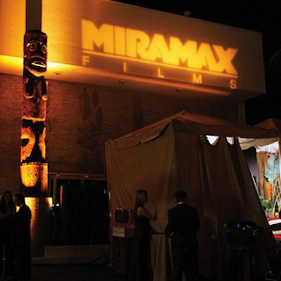 For Miramax’s party—cosponsored by Glamour, the AMC channel, and Coors—vice president of special events Dina Wise selected the Beverly Hilton hotel’s Trader Vic’s restaurant with its campy, exaggerated Polynesian-theme decor.