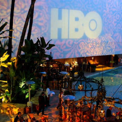 HBO celebrated its four Golden Globe wins with 800 guests at the Beverly Hilton hotel’s Griff’s Restaurant and pool, which it decked out in a Moroccan theme.
