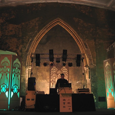 A DJ from Big Entertainment spun music during the National Colorectal Cancer Campaign's fund-raising event at the Church at Berkley.