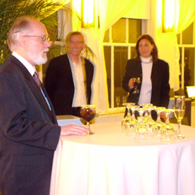 Detroit News senior culture writer and wine critic Lawrence Johnson led the wine-tasting program.