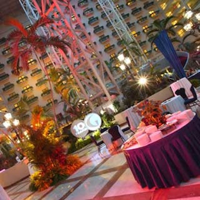 A welcome cocktail reception was held in the atrium of the hotel.