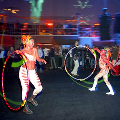 Among the eclectic performers were tribal dancers, stilt walkers, fire eaters, jugglers, singers, and musicians.