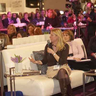 Attendees were enthralled by Cheryl Cecchetto's behind-the-scenes look at her events at the BiZBash.TO Event Style Show at the National Trade Centre, Heritage Court.