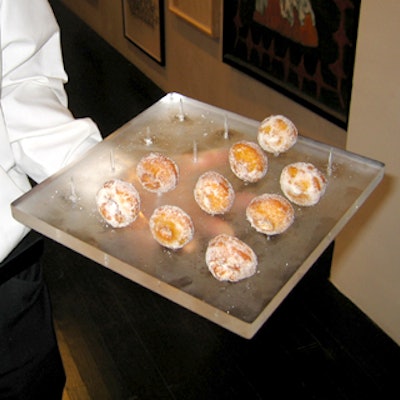 Miniature donuts were among the other breakfast treats.