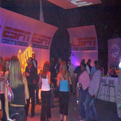 The ESPN The Magazine's NEXT big event had a nightclub atmosphere.