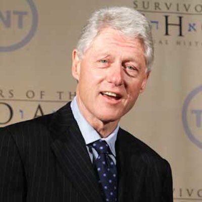The Shoah Foundation's Ambassadors for Humanity dinner honored Bill Clinton at Universal Studios in Los Angeles.