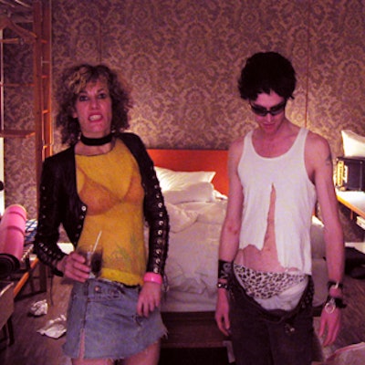 The Drake Hotel's one-year anniversary included live performance artists from Turbo Bonz Dance portraying punk rock icons Sid Vicious and Nancy Spungen.