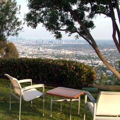 The temporary club offered lots of pampering, and spectacular city views.