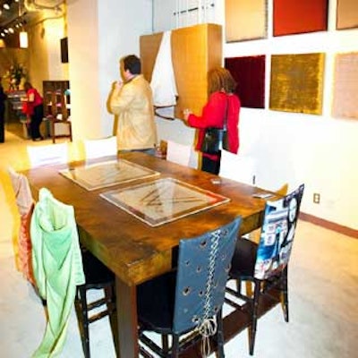 Guests perused the new Wildflower showroom at the event.