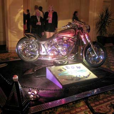 A Widow motorcycle was on display during the Saturday night gala at the Renaissance Vinoy Resort & Golf Club.
