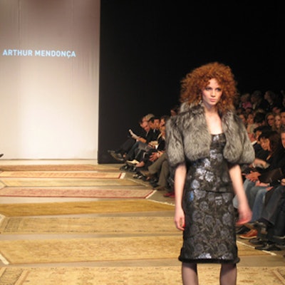 Hot new looks for fall were presented during the Arthur Mendonca runway show as models from Giovanni, Next, and Elite strutted down the carpeted runway.