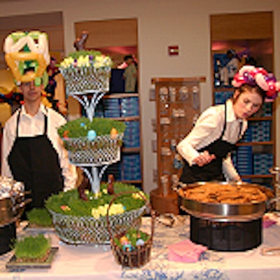The American Girl Place staff served attractive and clever snacks at the Bunny Hop.