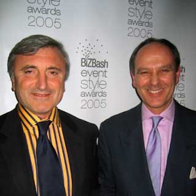 Julian Niccolini (left) and Alex von Bidder of the Four Seasons restaurant were inducted into the BiZBash Event Style Hall of Fame.