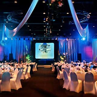 State-of-the-art lighting and Skybeck Production Services' rear-projection screen presentation provided modern touches.