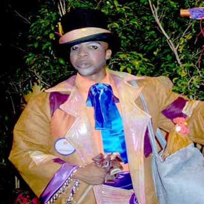 An actor in a voodoo costume was one of four Midnight in the Garden of Good and Evil characters at the event.