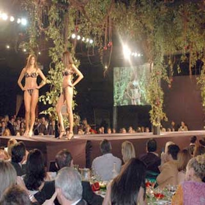 During dinner, guests were treated to a fashion show by La Perla.