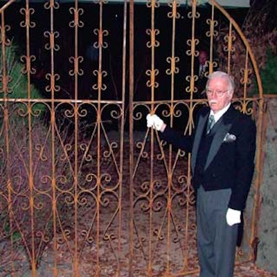 At Rémy Martin’s Louis XIII tasting at Vine, a white-gloved butler escorted guests inside a rustic space.