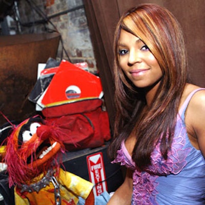 Event host Ashanti joined Animal in the DJ booth for the night’s entertainment.