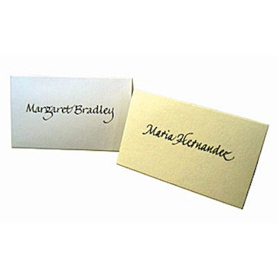 A to Z Calligraphy: Simple Script Placecards
