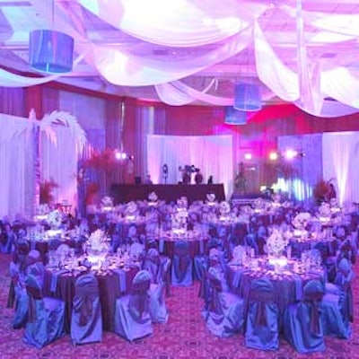 Welcome Florida swathed the Doral's grand ballroom in blue velvet, satin, and light.