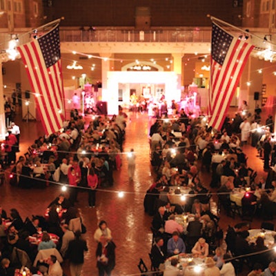 The evening before the International Federation of the Periodical Press’ World Magazine Congress met at the Waldorf=Astoria, guests were brought to Ellis Island for a celebration that included a selection of barbecued meats from Blue Smoke Catering.