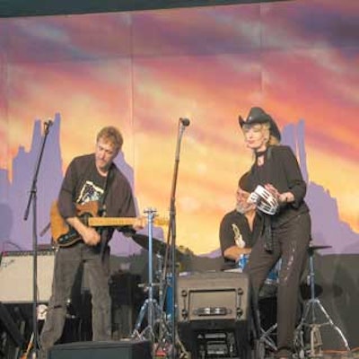 The Cactus Creek Band performed western songs throughout the evening.