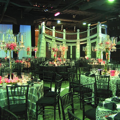 Props from the set of An Italian Straw Hat were used as decor at the National Ballet of Canada's gala fund-raiser, Black and White Ball With a Touch of Pink, held at Kool Haus.