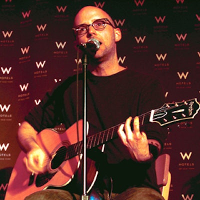Moby launched his new album, Hotel with an unplugged performance at the W New York.