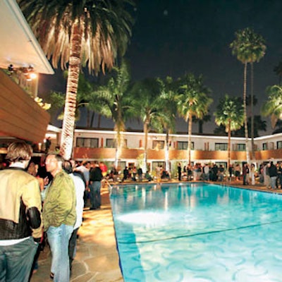 The Hollywood Roosevelt hosted a poolside party for Details magazine and retailer Nautica in April.