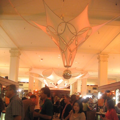 Shoppers wound their way through the various beauty counters, body painters, makeup artists, and salespeople at the Saks Fifth Avenue’s annual Brushes With Greatness shopping event.