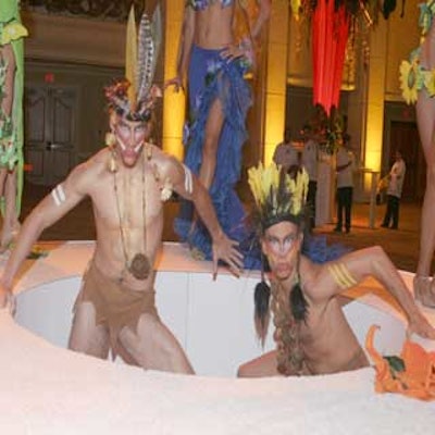 Parafernalia Productions' models dressed as Inca deities added an element of drama to the event.