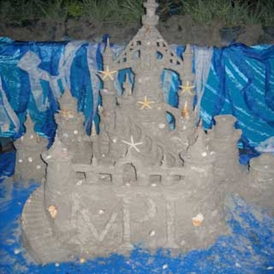 Sentinels of Sand made a sand castle branded with the MPI logo.