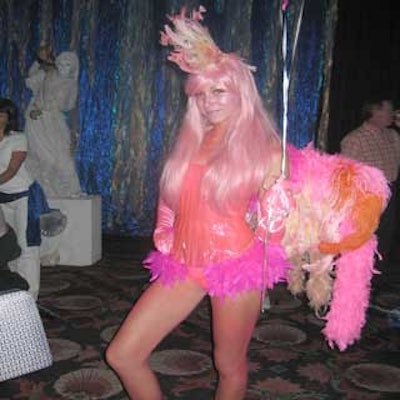 In addition to the real flamingos in All Over Miami's undersea area, Parafernalia Productions provided its own version.