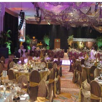 The ballroom at the Gaylord Palms was transformed into the Everglades for the National Association of Catering Executives' annual conference closing night gala and awards ceremony.