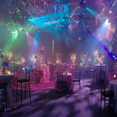 SHOWORKS created a fairy-filled forest for the BiZBashFla Creative Environment FunShop in Tampa.