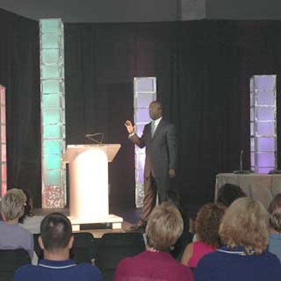 Motivational speaker Simon T. Bailey inspired FunShop attendees during the general session.