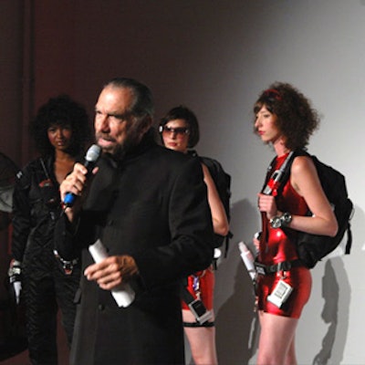 After futuristically dressed models sporting fabulous hairstyles paraded down a runway, Paul Mitchell cofounder and C.E.O. John Paul DeJoria spoke to the crowd.