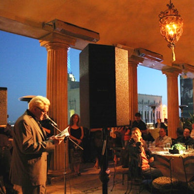 Michael Madsen celebrated his Complete Poetic Works at Los Angeles' Loggia at the Highlands, given a Zen look by Celebrity Events.