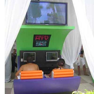 Access T.C.A. provided video games for the Hotel MTV cabanas.