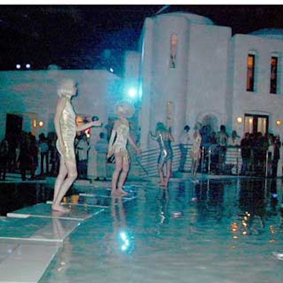 At the Turchin Mansion, dancers performed on marble platforms built inside the pool.
