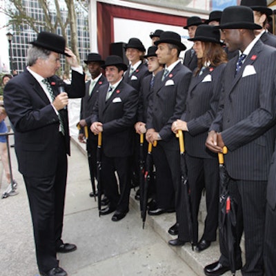 JCPenney promoted its new Nick(it) line of men’s suits with a press stunt at the opening ceremonies of Fashion Week.