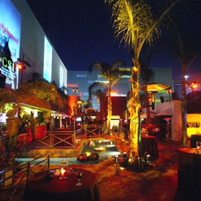 At Entertainment Weekly’s pre-Emmy awards party at Hollywood’s new Cabana Club, projections of the magazine’s covers decked the main outdoor bar as well as a multistory screen on a nearby garage.