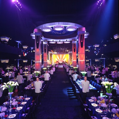 The annual Emmy awards Governors Ball at the Shrine Auditorium evoked the Art Deco-era luxury liner the S.S.