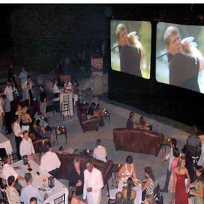 Dewar's 12 threw a viewing party on the terrace lawn of the Golf Channel's The Big Break IV: USA vs. Europe.