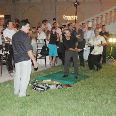 Guests had the chance to take a swing for prizes such as Dewar's 12 products and golf equipment.