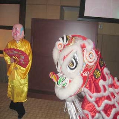 The Lee Koon Hung Kung Fu Association performed a traditional Lion Dance for the Miami Hong Kong Dragon Boat Festival kickoff event.