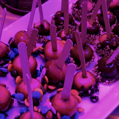 Liberty Grand Catering created a fun twist on candied apples in the V.I.P. lounge.