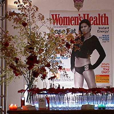 Blowups of alternate magazine covers were displayed behind the bar.