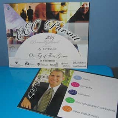 Stacy Stern of the Special Events Group helped design the board game-inspired program for the South Florida Business Journal's 2005 Diamond awards.